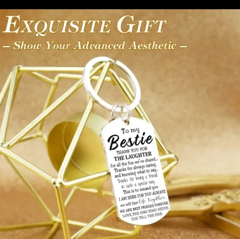 To My Bestie Keychain